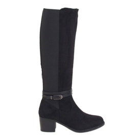 Noir PE230P Bottes d'équitation noires à tige souple le noir Noir PE230P Bottes d'équitation noires à tige souple le noir