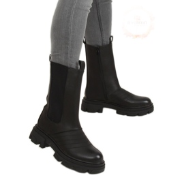 Bottes moto noires D-5 Black