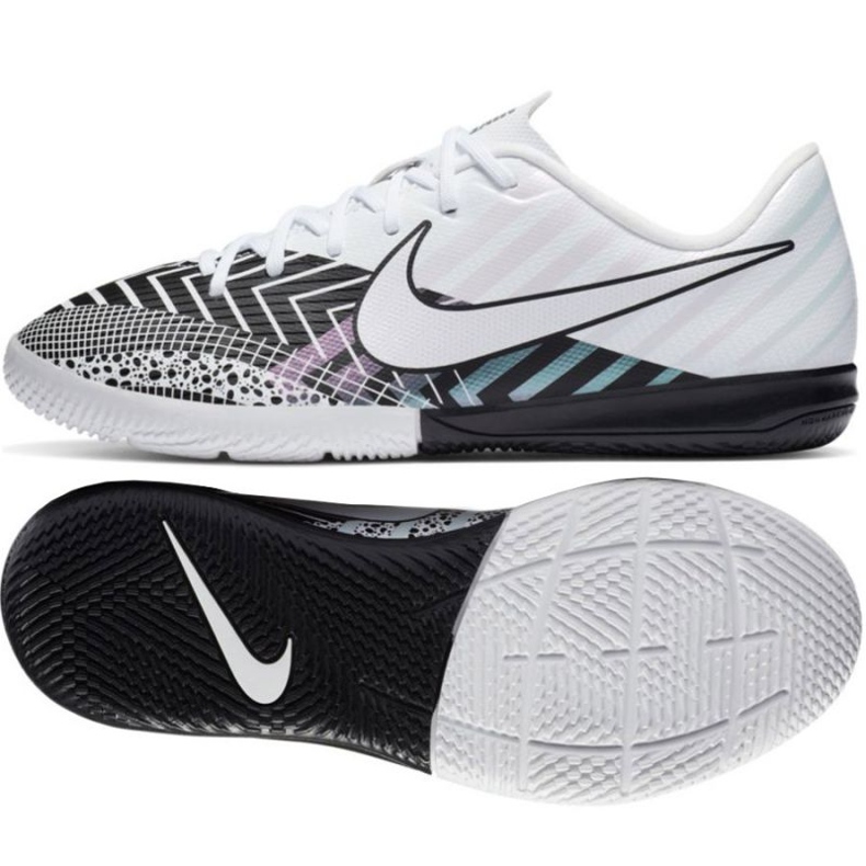 Chaussure de football Nike Mercurial Vapor 13 Academy Mds Ic Jr CJ1175 110 multicolore blanche
