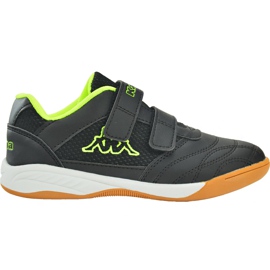 Kappa Kickoff T chaussures pour enfants noir et jaune 260509T 1140 le noir le noir