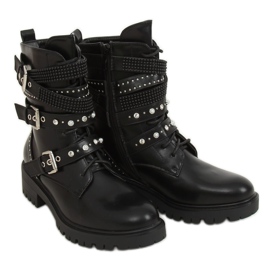 Bottines noires à crampons noir NC1029 Noir