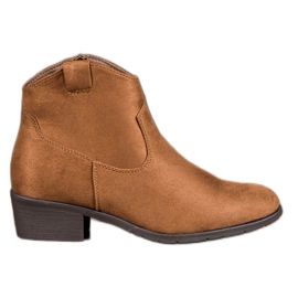 Filippo Bottes de cow-boy en daim brun