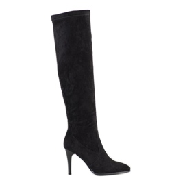Goodin Bottes à talons hauts le noir
