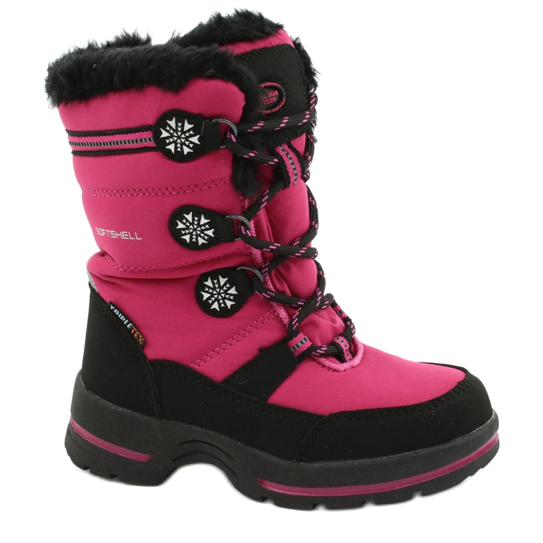 American Club Bottes imperméables softhell américaines SN13 / 20 fuchsia le noir rose