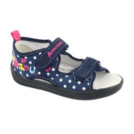 American Club Chaussons sandales chaussures pour enfants américains semelle intérieure en cuir marine rose
