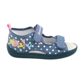 American Club Chaussons, sandales, chaussures américaines pour enfants, semelle intérieure en cuir blanc bleu rose