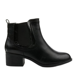 Bottes noires de Bluehill isolées Jodhpur bottes