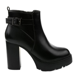 Bottines noires avec fermeture éclair Forestcreek