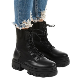 Bottes de randonnée noires sur la plate-forme Meadowcrest