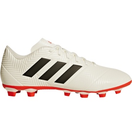 Chaussures de football Adidas Nemeziz 18.4 FxG D97992 multicolore blanc