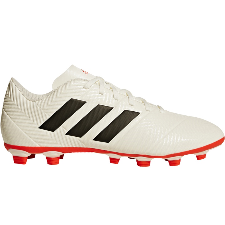 Chaussures de football Adidas Nemeziz 18.4 FxG D97992 multicolore blanche Chaussures de football Adidas Nemeziz 18.4 FxG D97992 multicolore blanche
