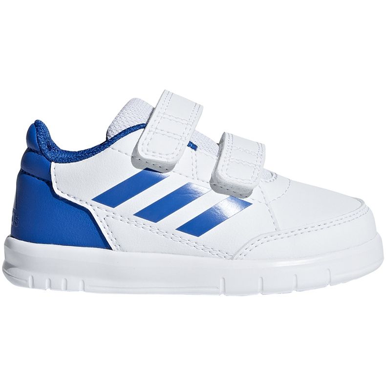 Chaussures enfant Adidas AltaSport Cf I blanc et bleu D96844 blanche