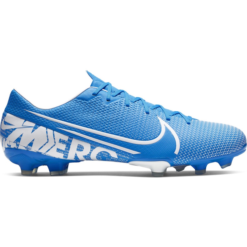 Chaussures de football Nike Mercurial Vapor 13 Academy FG / MG AT5269 414 bleu bleu