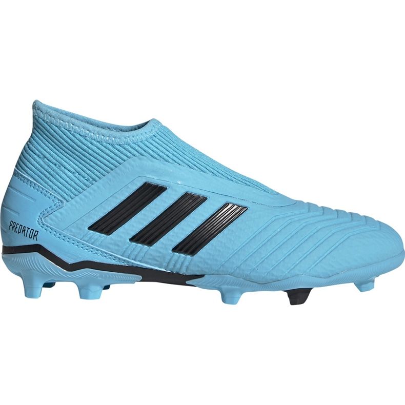 Chaussures de football adidas Predator 19.3 Ll Fg Junior bleu EF9039