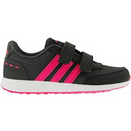 Adidas Vs Switch 2 Cmf C chaussures pour enfants noir-rose EG1594 le noir
