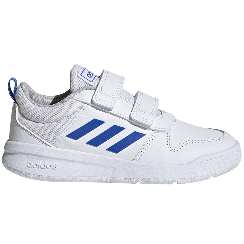 Adidas Tensaur C chaussures pour enfants blanc et bleu EF1096 blanche Adidas Tensaur C chaussures pour enfants blanc et bleu EF1096 blanche