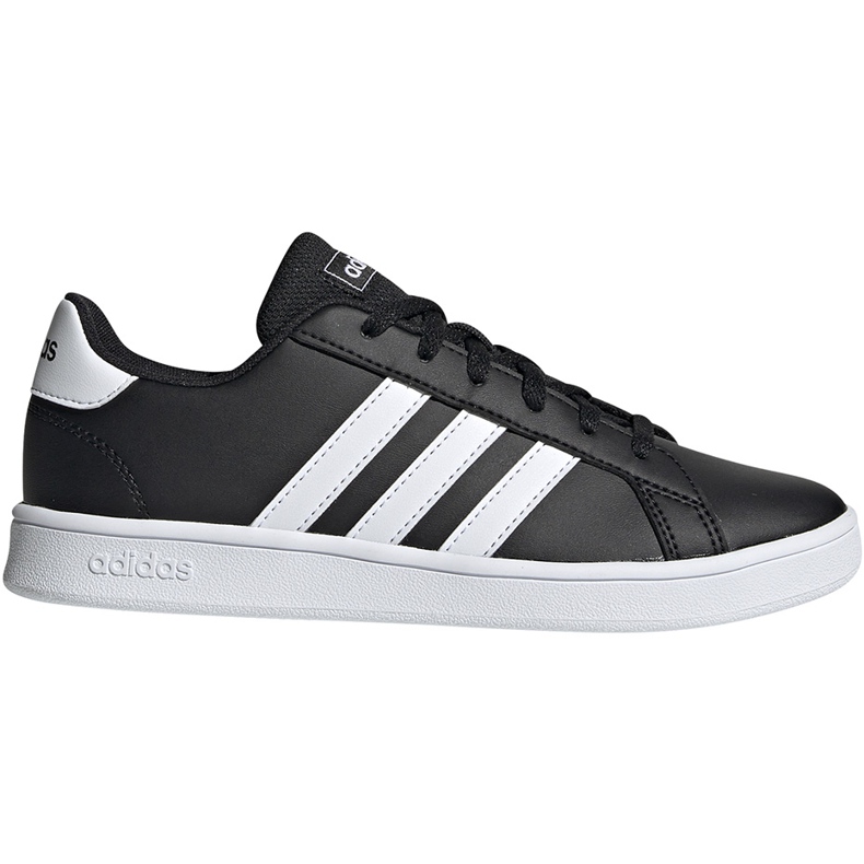 Chaussures enfant Adidas Grand Court K noir et blanc EF0102 le noir