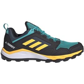 Chaussures homme Adidas Terrex Agravic Tr noir et turquoise FV2418 vert jaune
