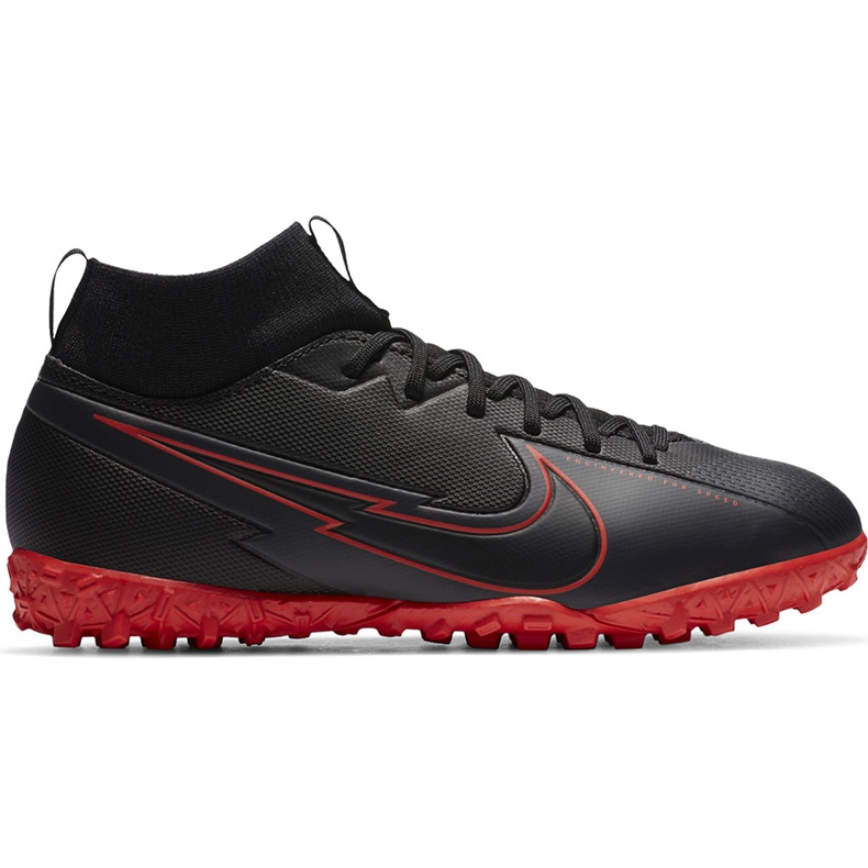 Chaussure de football Nike Mercurial Superfly 7 Academy Tf Junior AT8143 060 le noir le noir