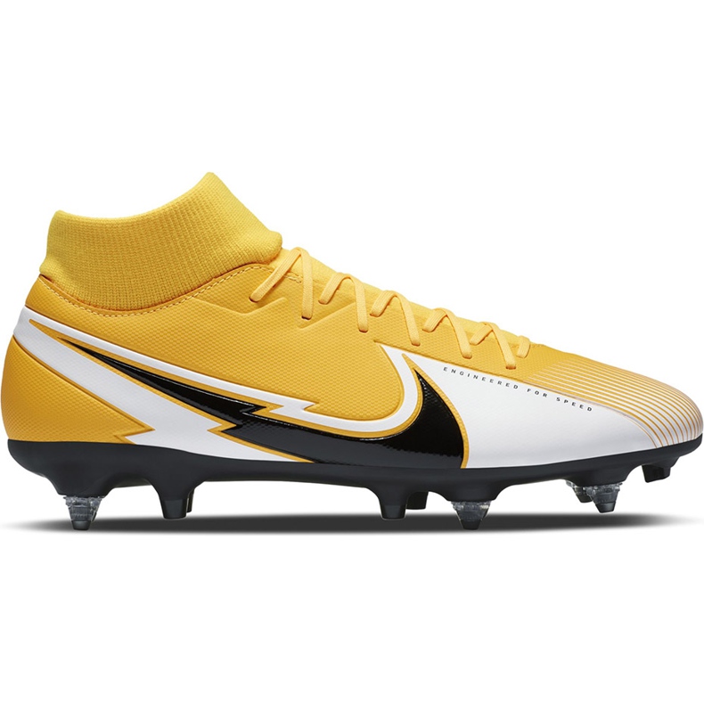 Chaussure de football Nike Mercurial Superfly 7 Academy Sg Pro Ac BQ9141 801 orange jaune