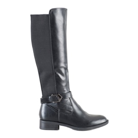 SHELOVET Bottes d'équitation noires