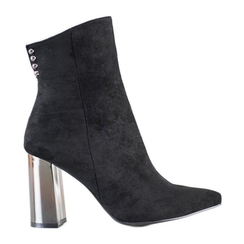 Janessa Bottes à la mode en Spitz le noir