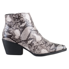 Cm Paris Botte à imprimé serpent multicolore