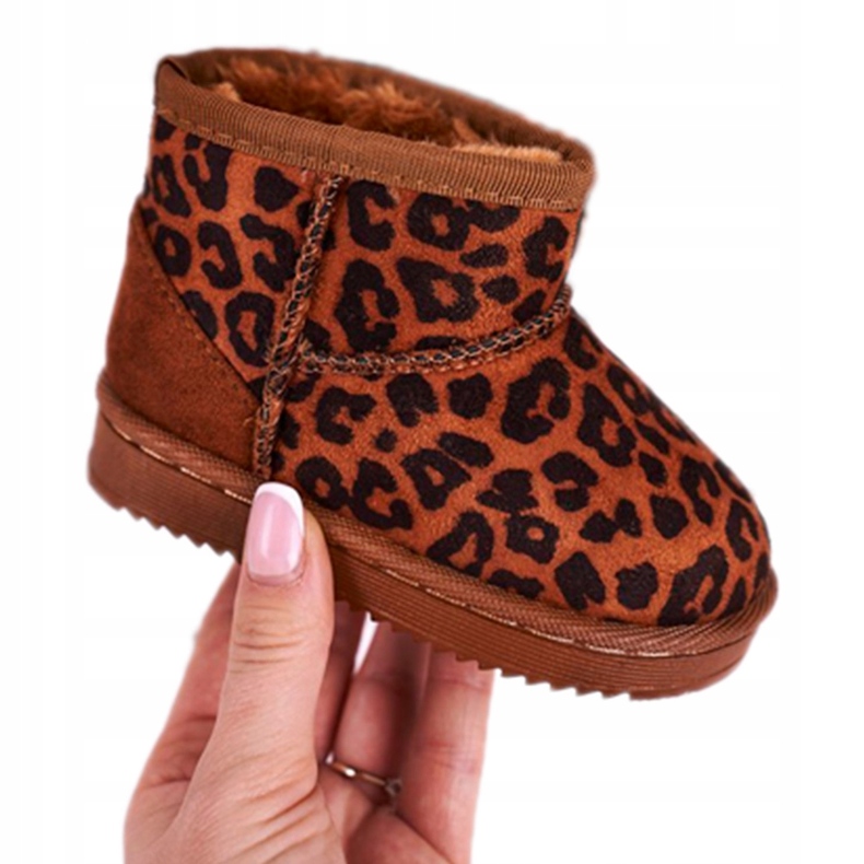 Bottes de neige chaudes pour enfants Pantherka Gooby brun