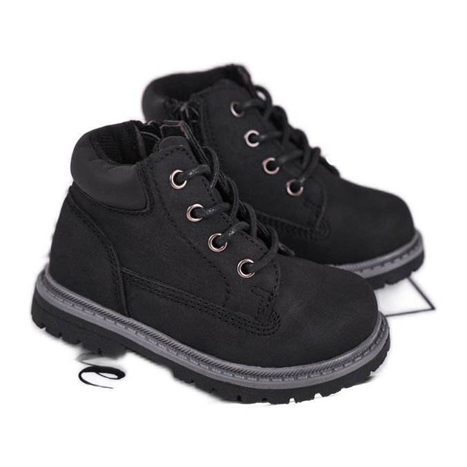 Apawwa Boots enfant garçon noires Moa boots le noir