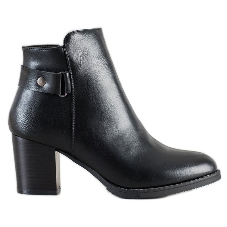 J. Star Bottes confortables sur un poteau le noir