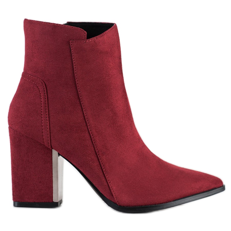 Corina Bottines mode bordeaux rouge Corina Bottines mode bordeaux rouge