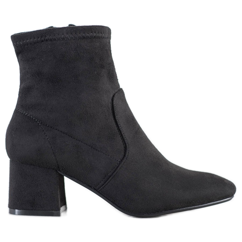 Cm Paris Bottines en daim élégantes le noir
