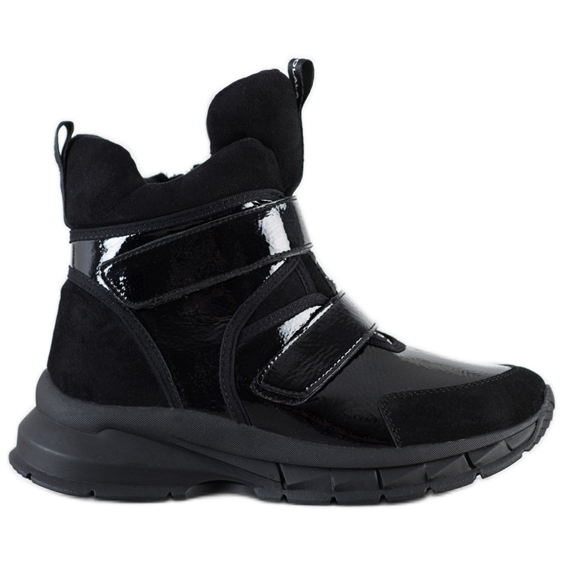 SHELOVET Chaussons d'hiver avec velcro le noir SHELOVET Chaussons d'hiver avec velcro le noir