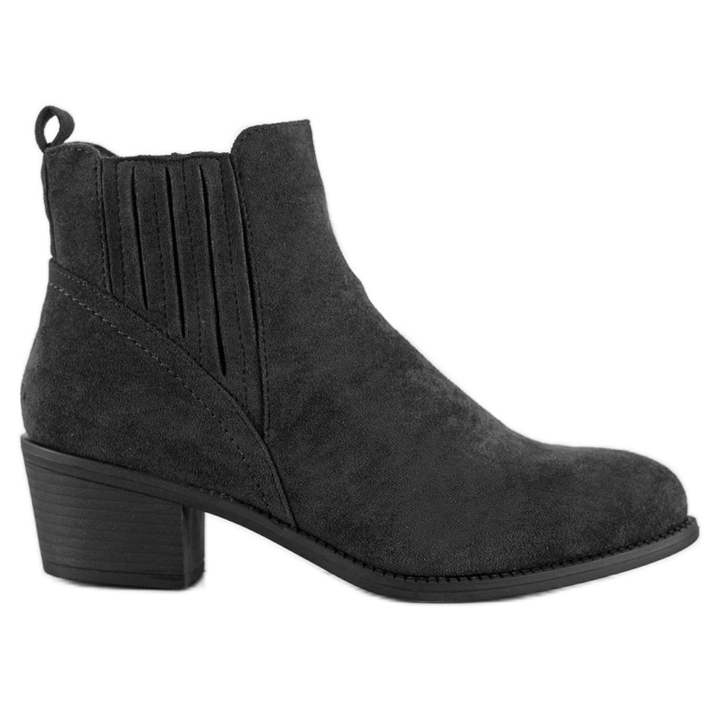 Camo Bottines en daim chaudes le noir