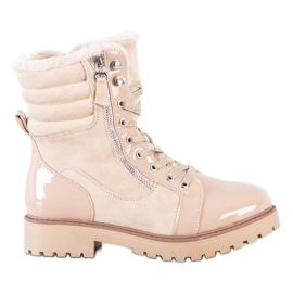 SHELOVET Trappeurs élégants avec réchauffement beige SHELOVET Trappeurs élégants avec réchauffement beige