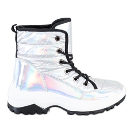 SHELOVET Bottes de neige Holo confortables blanc multicolore