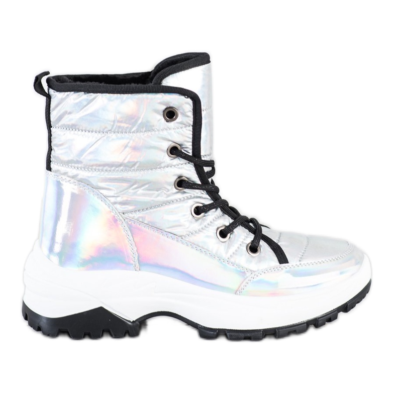 SHELOVET Bottes de neige Holo confortables blanche multicolore