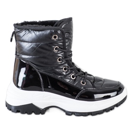 SHELOVET Bottes de neige noires confortables