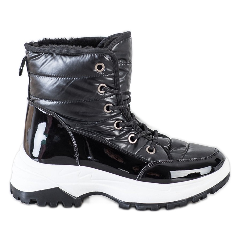 SHELOVET Bottes de neige noires confortables le noir SHELOVET Bottes de neige noires confortables le noir