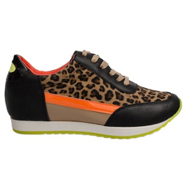 Baskets Baskets Sport E387 Marron brun multicolore