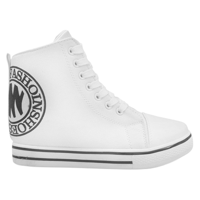Baskets à la mode LT1608 Blanc blanche