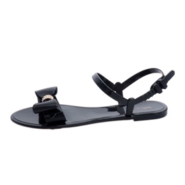 Sandales en caoutchouc noir PT7-1 le noir