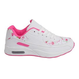 Baskets Flowers XT-18 Blanches rose