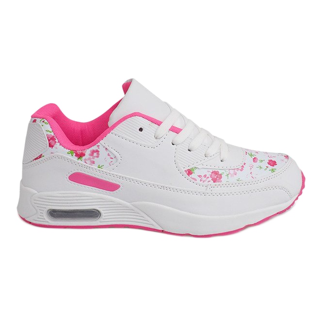 Baskets Flowers XT-18 Blanches rose