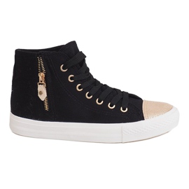 Baskets High Slider Hit Baskets H-11 Noir blanche