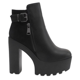 Bottes Chaudes Sur Un Poteau 979-GA Noir le noir