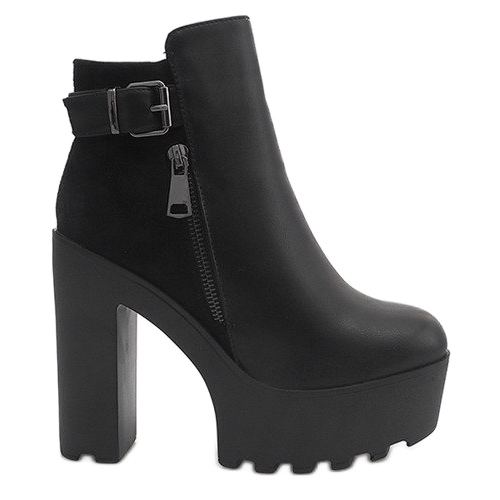 Bottes Chaudes Sur Un Poteau 979-GA Noir le noir