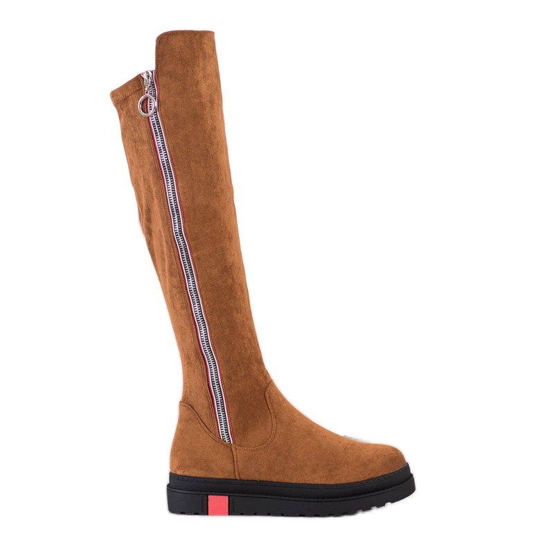 Seastar Bottes de plate-forme brun jaune