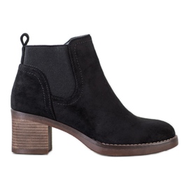 Seastar Bottines à talons en daim le noir