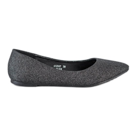 Seastar Ballerines pailletées le noir argent